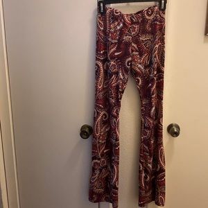 Gently worn bell bottom fitted pants